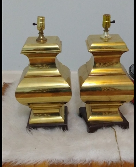 Modern Brass Table Lamps - Picture 1 of 6